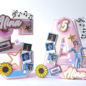 Benson Boone birthday decor, Benson Boone 3d letter, Benson Boone 3d number, Benson Boone