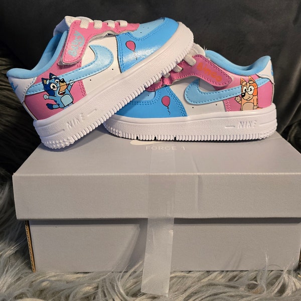 Bluey and bingo custom air force easy ons