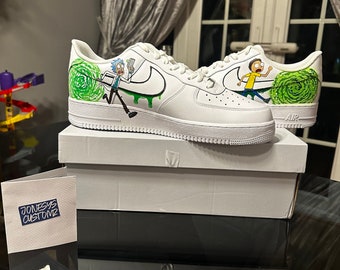 Rick and morty custom air force 1s