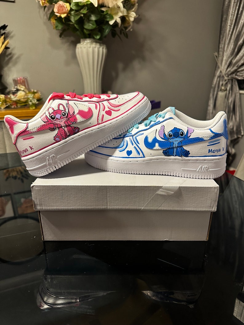 Custom stitch Air Force 1 trainers image 3