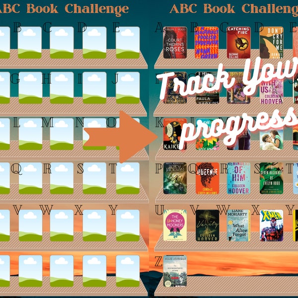 ABC / Alphabet Reading Challenge Template