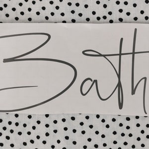 Sticker bath / door tattoo / door sign bathroom