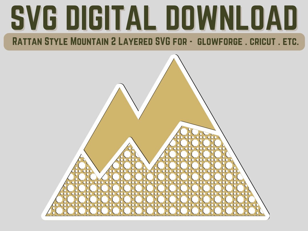 Rustic Ridge Svg Rattan Mountain SVG | Outdoor Theme SVG| Multilayered Svg | Woodland ...