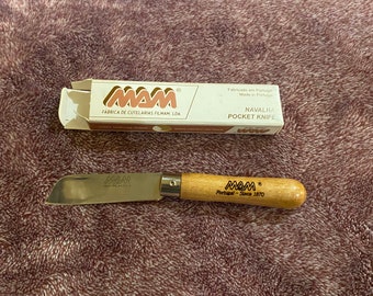 MAM small beechwood handle german steel sheeps foot blade