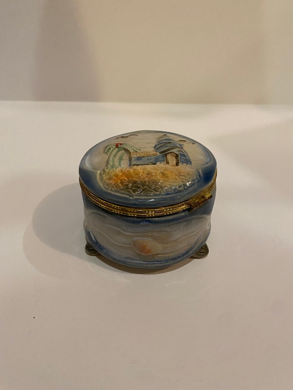 Porcelain lighthouse jewelry box Gem