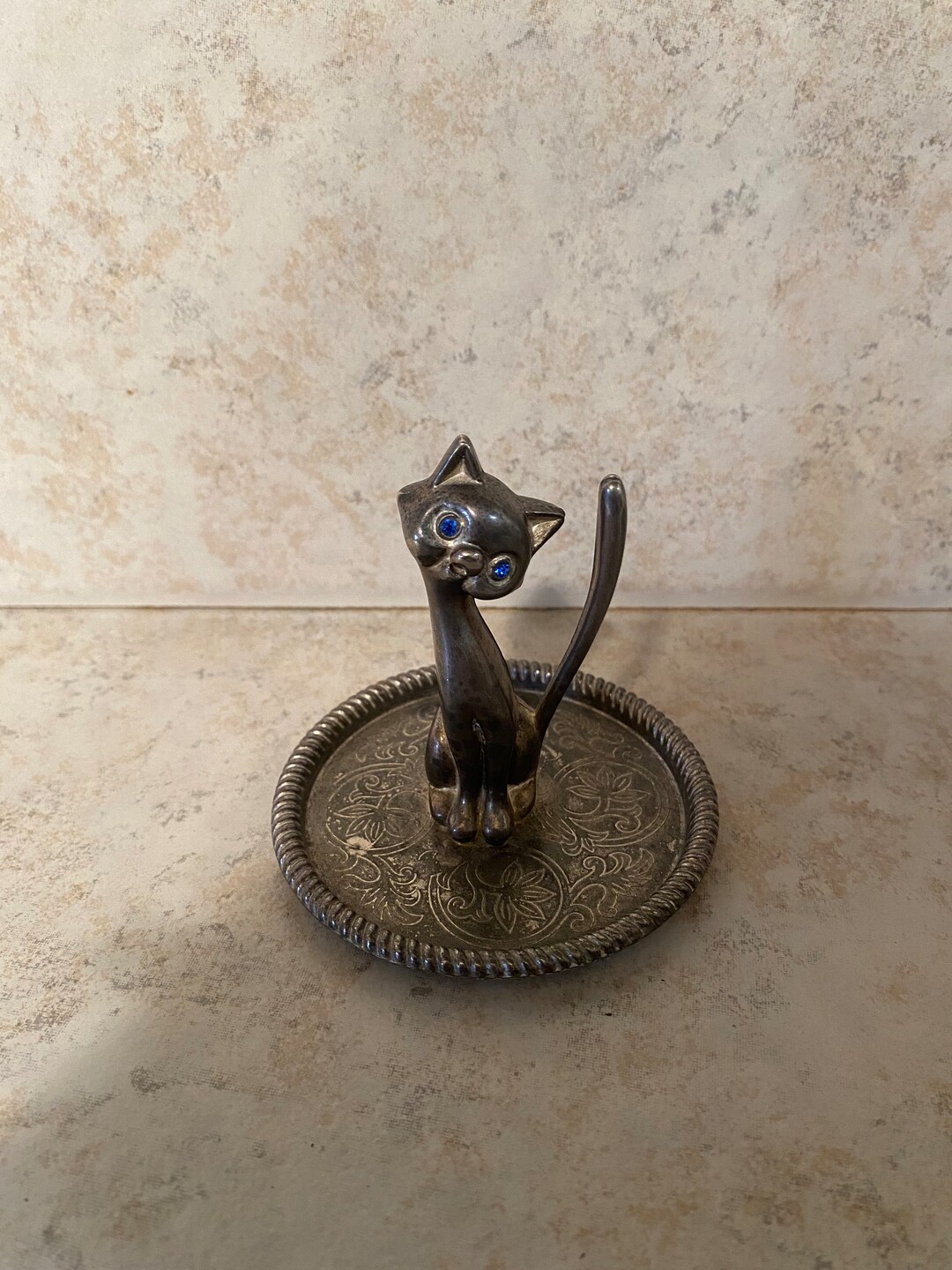 Vintage Cat Ring Holder Etsy