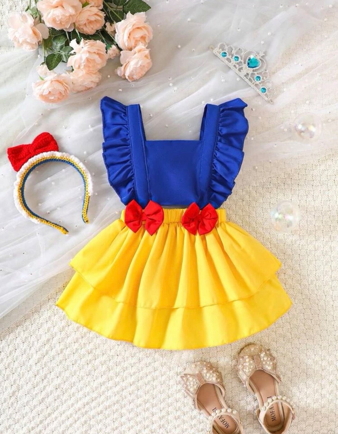 Snow White Baby Costume Snow White Dress Baby Halloween Etsy