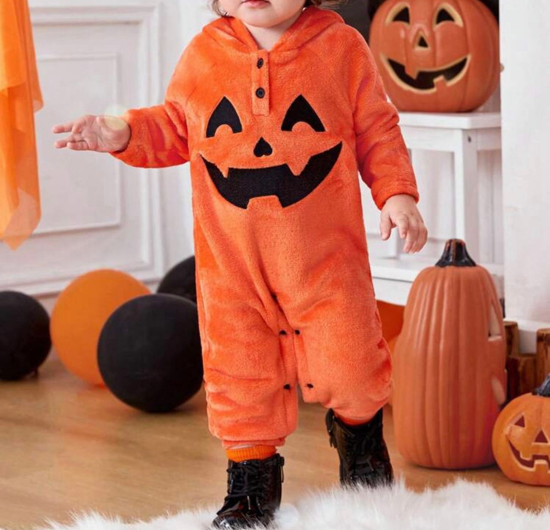 Cozy Baby Pumpkin Halloween Costume Costume for Baby Etsy