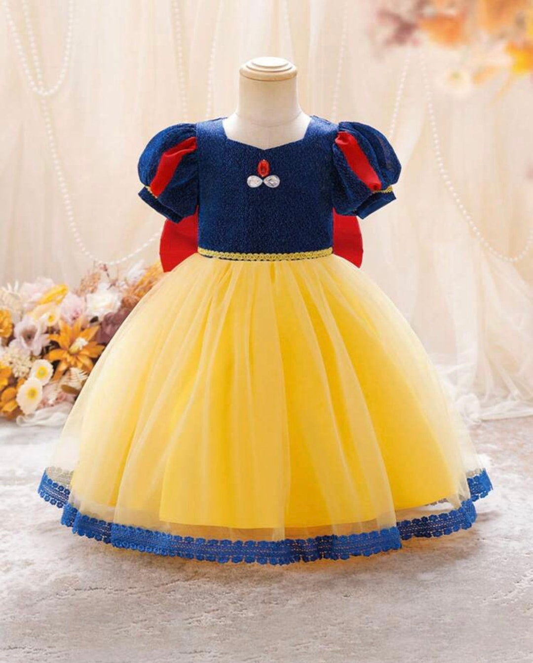 Beautiful Baby Toddler Snow White Dress Snow White Costume Etsy