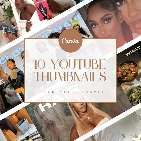  Canva Youtube Thumbnail Templates Etsy Australia