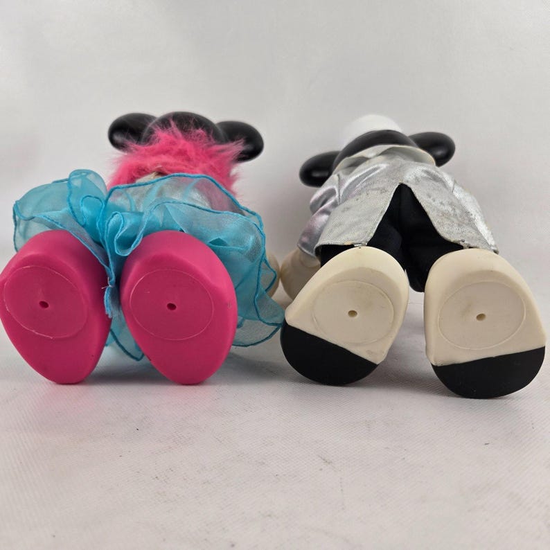 Arco Hollywood Mickey & Minnie Mouse Fully Posable Figures w/Accessories VTG 10"12 image 13