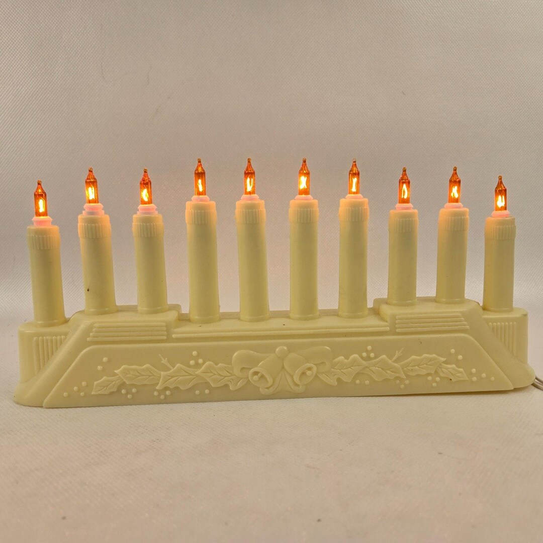 Vintage Set of Christmas 10 Light Mini Electric Candolier Working ...