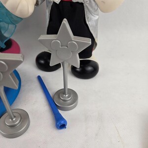 Arco Hollywood Mickey & Minnie Mouse Fully Posable Figures w/Accessories VTG 10"12 image 6