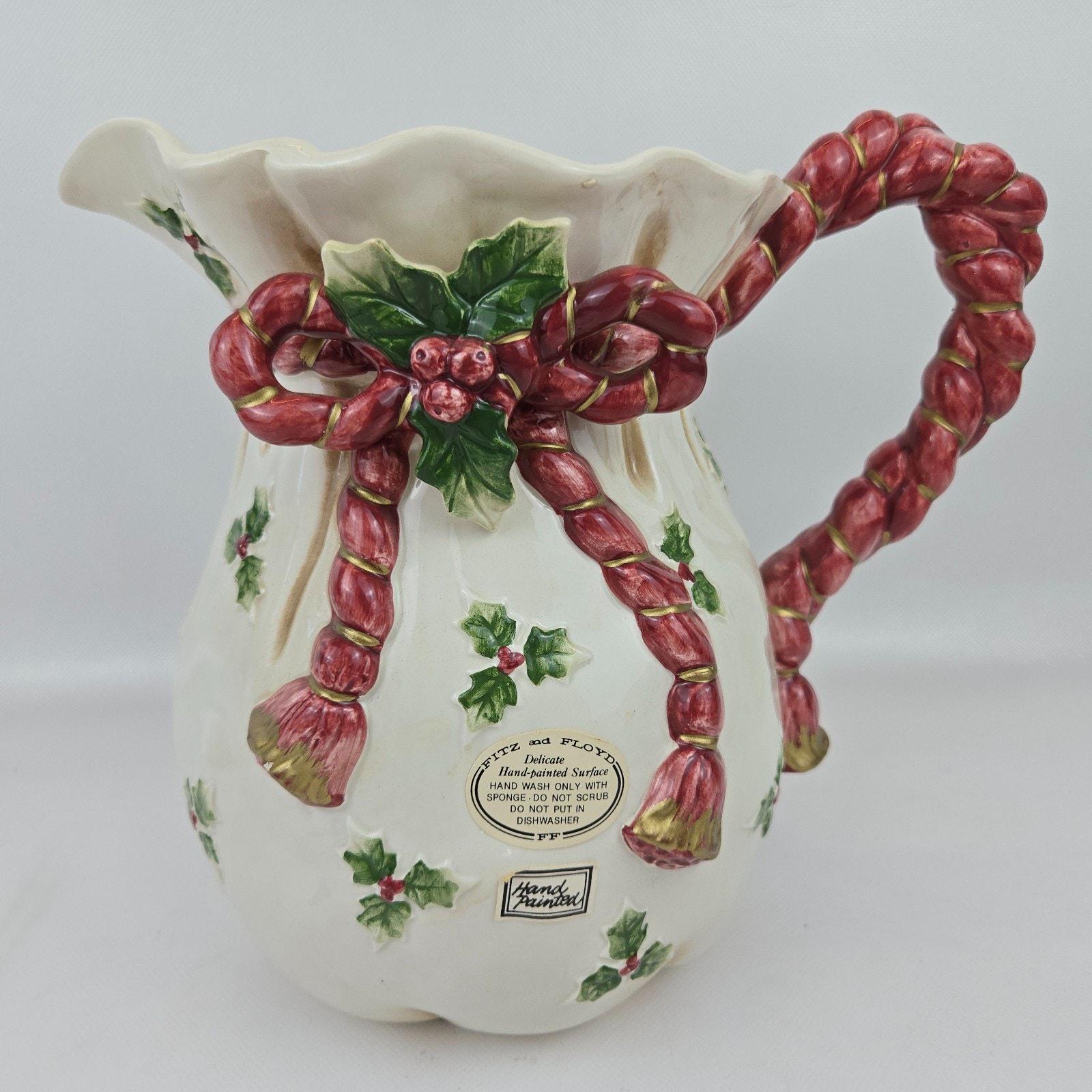 Fitz & Floyd Pitcher - Etsy