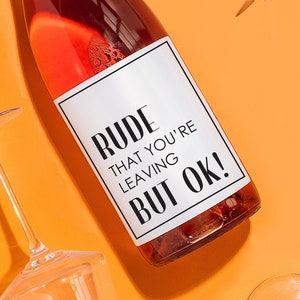 COWORKER LEAVING GIFT, Goodbye Gift, Funny Coworker Wine Label, Promotion Gift, Fresh Start, New Job Wine Label,Colleague Retirement Label,