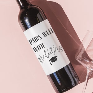 Graduation Gift, Graduation Wine Label, Congrats Grad, Class of 2022, Graduation wine sticker, College Graduation