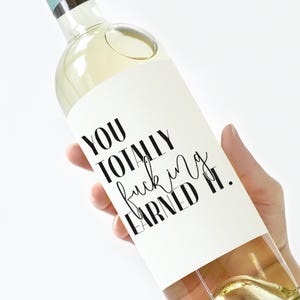 Promotion Wine Label Gift, New Job Wine Label, Co-Worker Congratulations Gift Label, Funny Retirement Wine Label, Congrats on The New Job