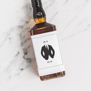 Groomsman proposal wine label, beer label, Will You Be My Groomsman, Wedding Party Gift Idea, Best Man proposal, Will You Be My Groomsman