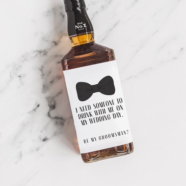 Groomsman Proposal Wine Label, Best men, Groomsman Beer label, groomsman liquor, groomsman flask, groomsman proposal, Groomsman Gift