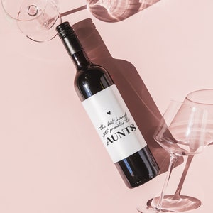 Baby Announcement Wine Label,NEW AUNT GIFT, Cool Aunts Club,Pregnancy Announcement, Gift for Auntie, New Aunt Wine Label, Becoming an Auntie image 7