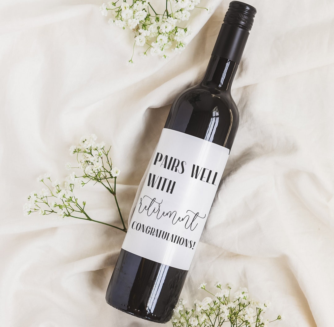 Pairs Well With Retirement, Funny Retirement Gift, Retirement Gifts for Women, Retirement Gift