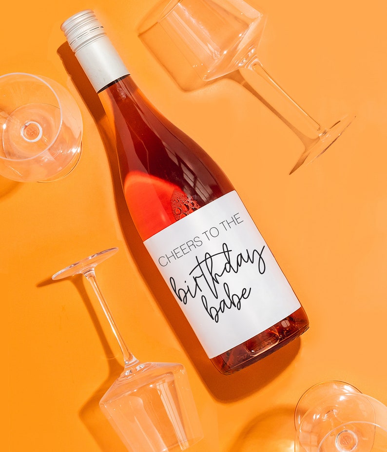 Custom 21st Birthday Wine Label, 21st Gift For Her, Twentyone birthday wine label, 21st 21 Bday Funny Cute Gifts, Happy 21st Birthday image 8