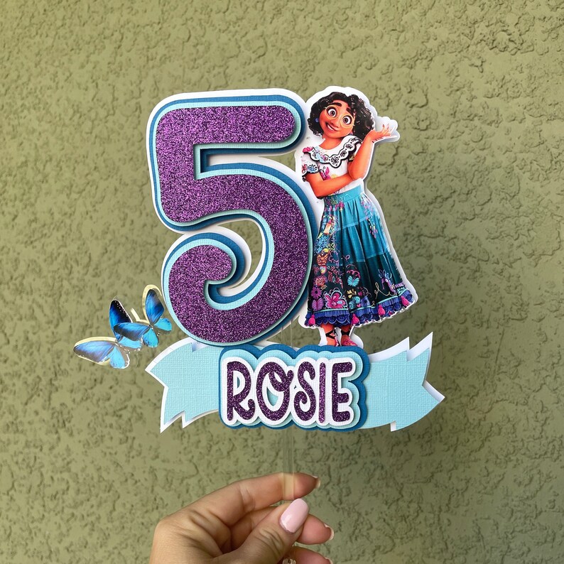 Encanto Cake Topper Encanto Birthday Cake Topper Mirabel Etsy