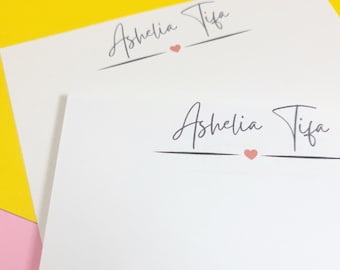 Personalized MEMOPAD / NOTEPAD - Personalized Name / Personalized Gift / souvenir / giveaways / favor / gift for her / gift for him