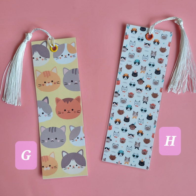 BOOKMARK CATS KITTEN / 6x2 Inches / Laminated / With or Etsy Canada