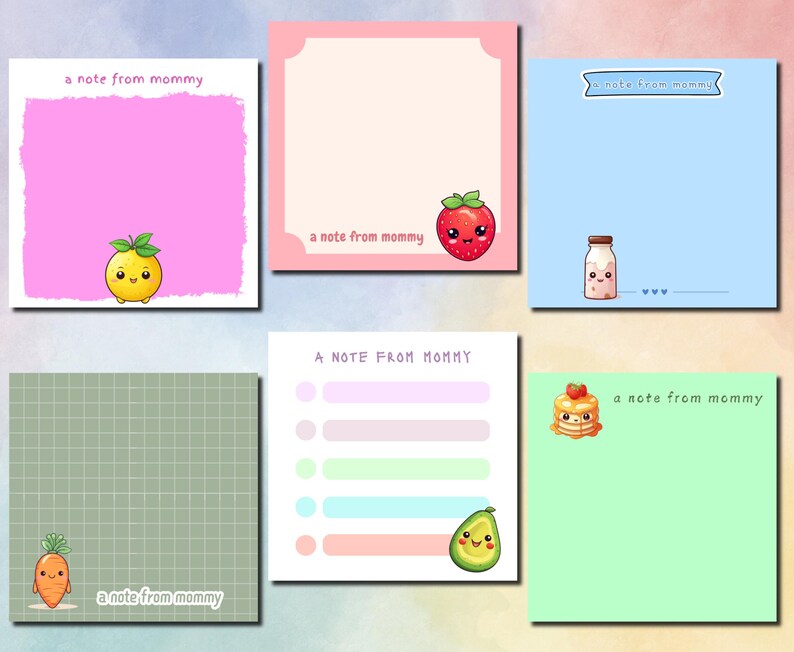 PERSONALIZED NOTEPAD, Template for Kids, Birthday Gift, Printable ...