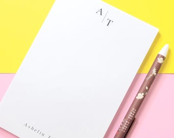 MINIMALIST MEMOPAD NOTEPAD - Personalized handmade gift, souvenir, giveaways, wedding favor anniversary, business logo, customized