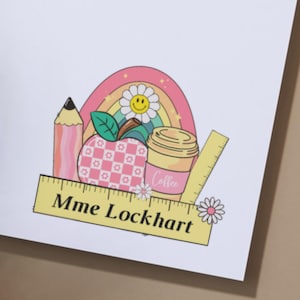 cadeau de remerciement pour PROFESSEUR, bloc-notes MINIMALISTE, BLOC-NOTES personnalisé, professeure, cadeau pour elle, cadeau pour professeurs, rentrée des classes, étudiant