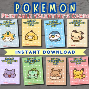 Pikachu Classroom Valentines - Etsy