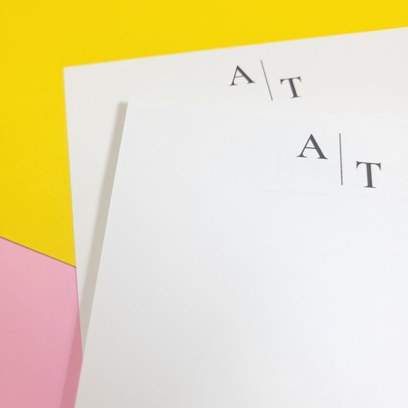 MINIMALIST MEMOPAD NOTEPAD Personalized Memopad Gift for Her Gift for