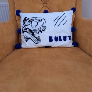 jurassic world pillow T-REX kids room decoration pillow zdjęcie 2