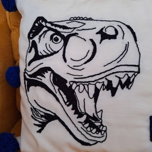 jurassic world pillow T-REX kids room decoration pillow zdjęcie 3