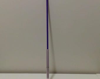 Purple Magic Wizard Wand Wooden Plastic Jewel 14 Inches