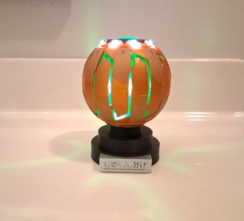 Marvel Legends Green Goblin Pumpkin Bomb Oscorp Display Stand