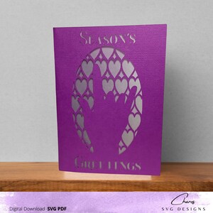 I Love You in ASL Holiday Card SVG Bundle | Includes Free Envelope | DIY Greeting Cards | Cricut & Cutting Machine Compatible | Digital File