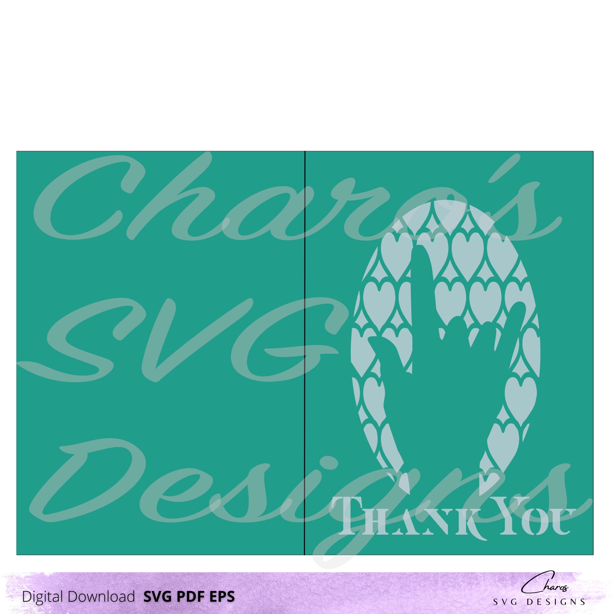 SVG I Love You in ASL Thank You Card Sign Language Svg Etsy