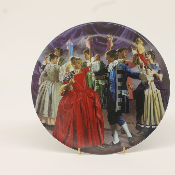 Die Zertanzten Schuhe (The Danced Shoes) collector plate, Brothers Grimm series