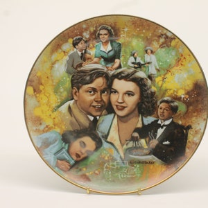 Judy and Mickey collector plate, Golden Age Of Cinema series