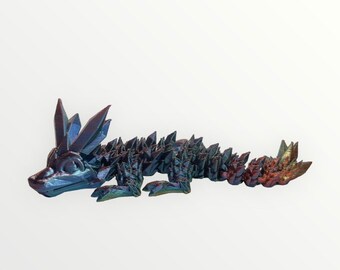 Baby Crystal Dragon articolato - Baby Fidget Dragon