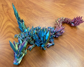 Drago di cristallo alato articolato - Drago Fidget