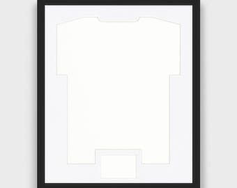 PREMIUM Jersey frame made of solid wood with photo window