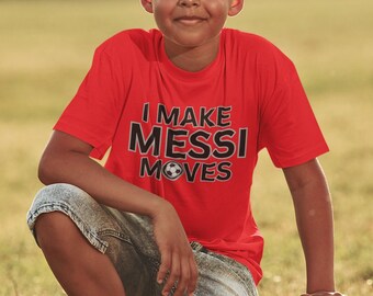 I make Messi Moves, Youth Short Sleeve Tee