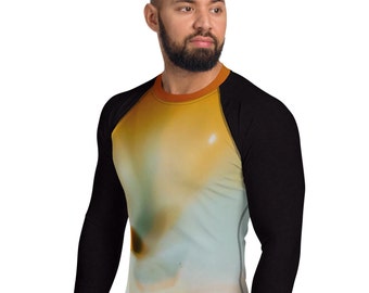 Rash Guard for Kayaking, Fishing, Surfing and Paddle boarding, unisex, for men and woman with abstract art print
