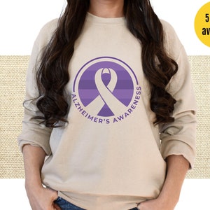 Alzheimers Awareness Purple Ribbon Warrior Shirt Walk to End Alz T-Shirt Care for Elders Dementia Fight Alzheimer Disease T Shirt