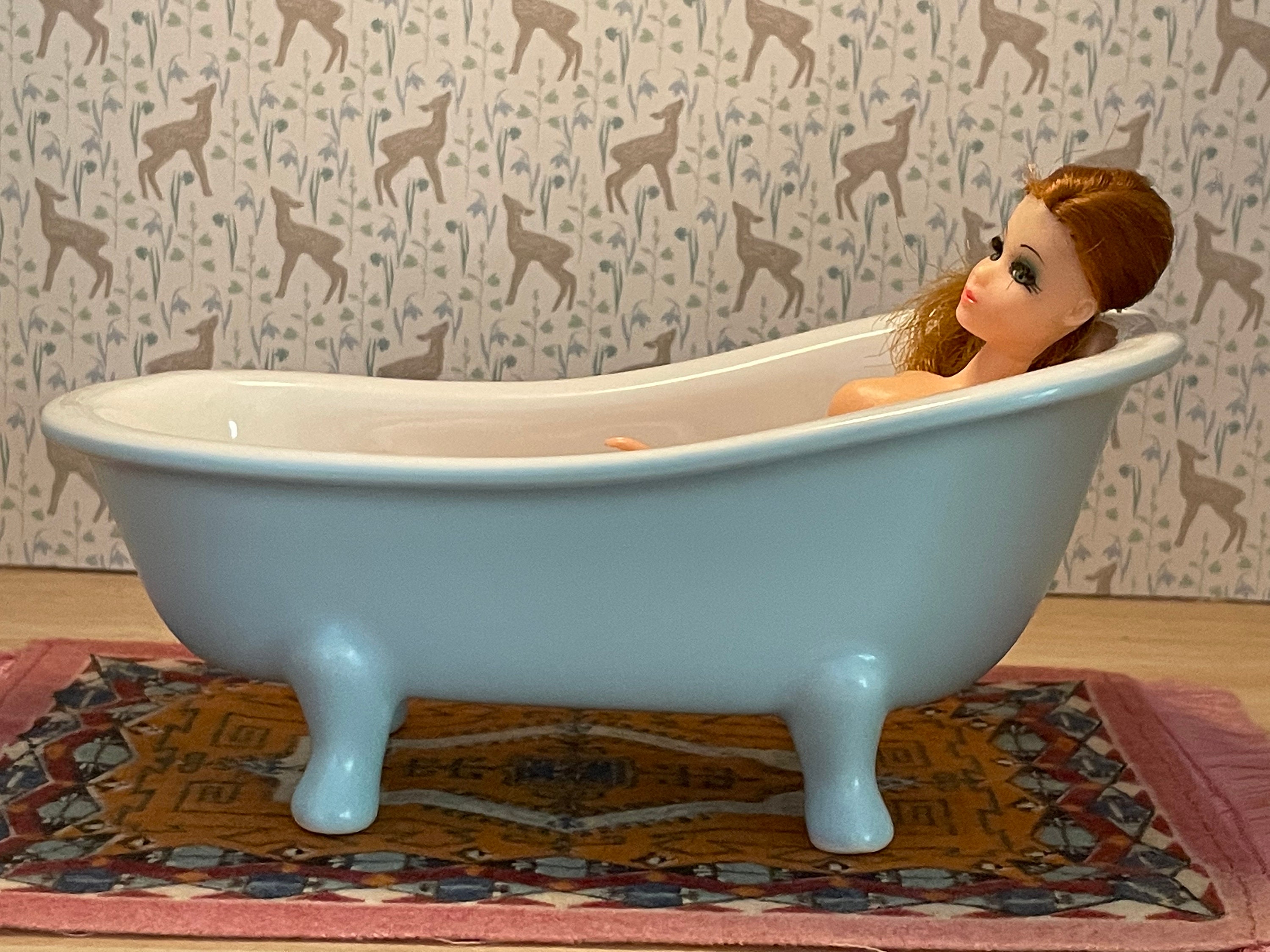 Orders over 15 ship free Mini Pink Plastic Shower Bathtub for Doll