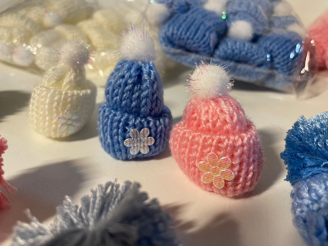 Miniature Knit Hats for Crafts 1/6 Scale Dolls or Baby Etsy